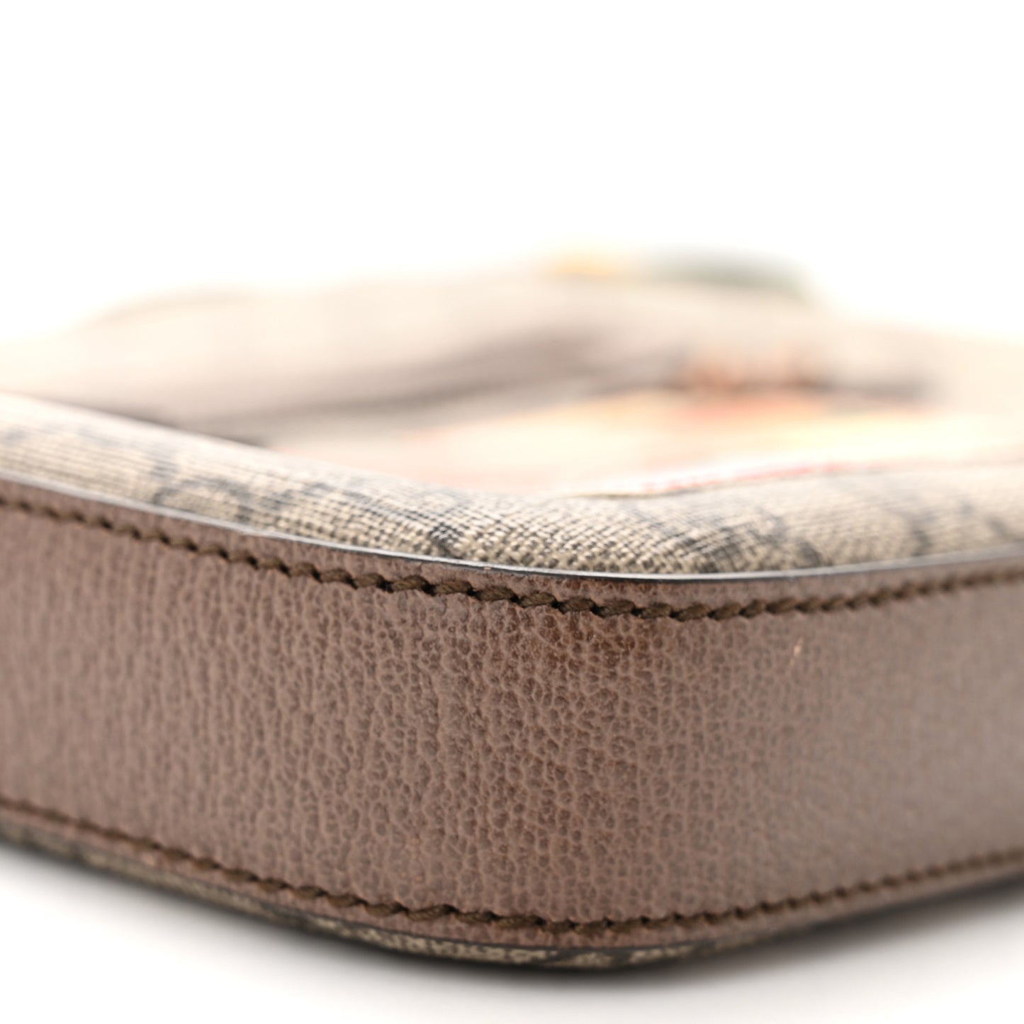 Soft GG Supreme Monogram Courrier Web Medium Flat Messenger Bag Beige New Acero Multicolor