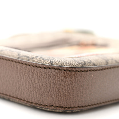 Gucci Soft GG Supreme Monogram Courrier Web Medium Flat Messenger Bag Beige New Acero Multicolor 9 of 12