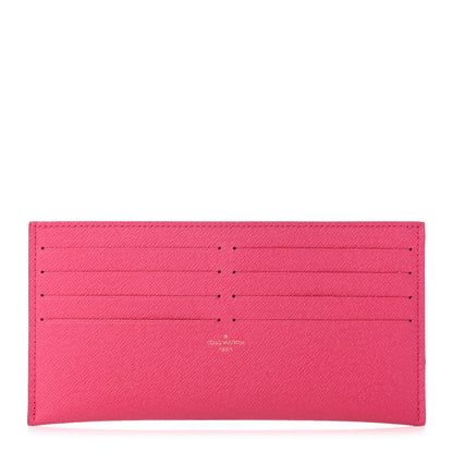 Louis Vuitton Calfskin Felicie Card Holder Insert Pink 1 of 4