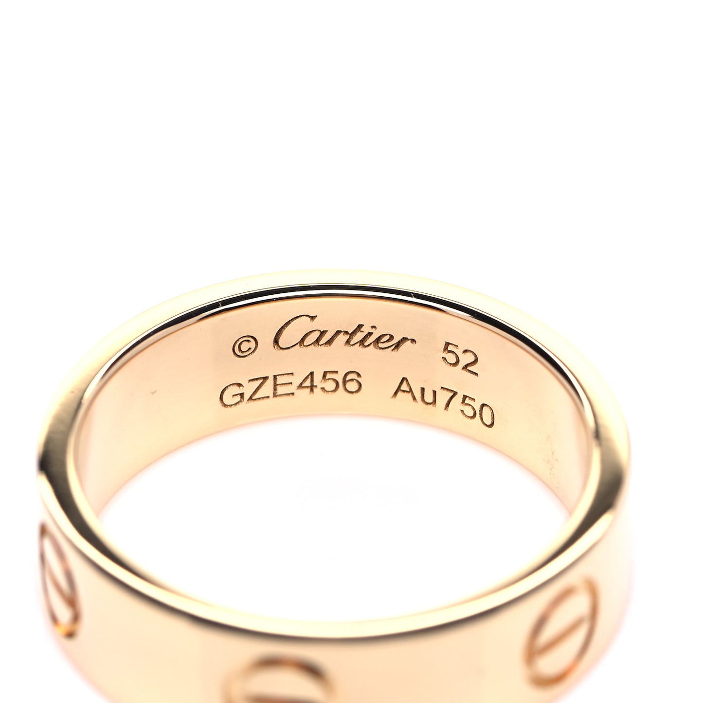 18K Yellow Gold 5.5mm LOVE Ring 52 6