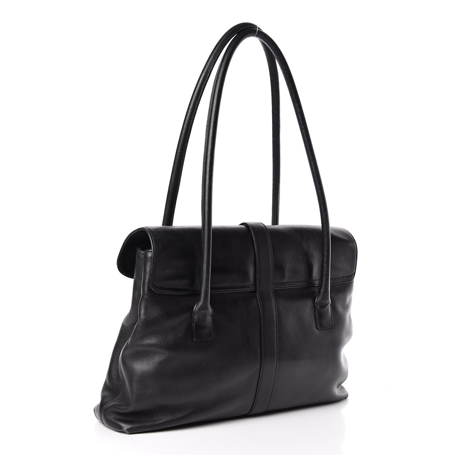 Chanel Calfskin Large Flap Tote Black 3 of 18