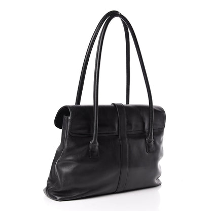 Chanel Calfskin Large Flap Tote Black 3 of 18