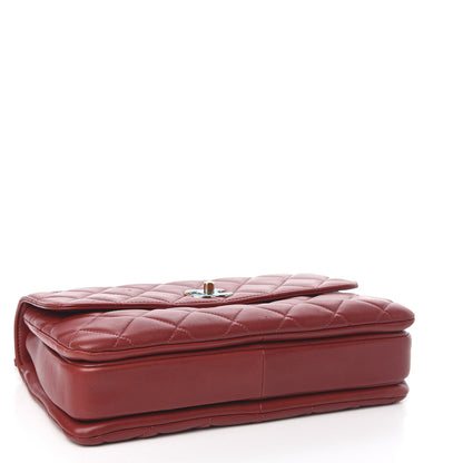 Chanel Lambskin Quilted Medium Trendy CC Flap Dual Handle Bag Red 4 of 14