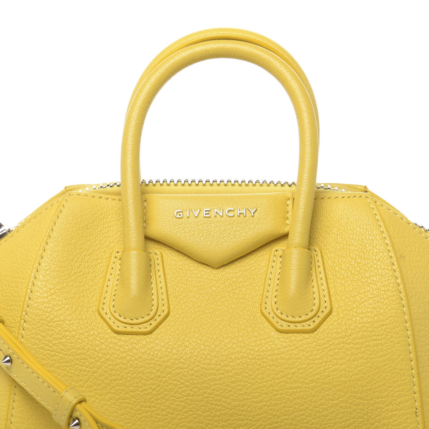 Sugar Goatskin Mini Antigona Yellow