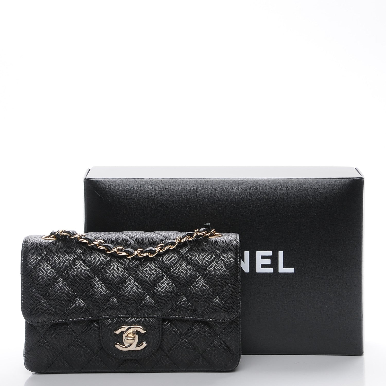 Chanel Caviar Quilted Mini Rectangular Flap Black 8 of 8