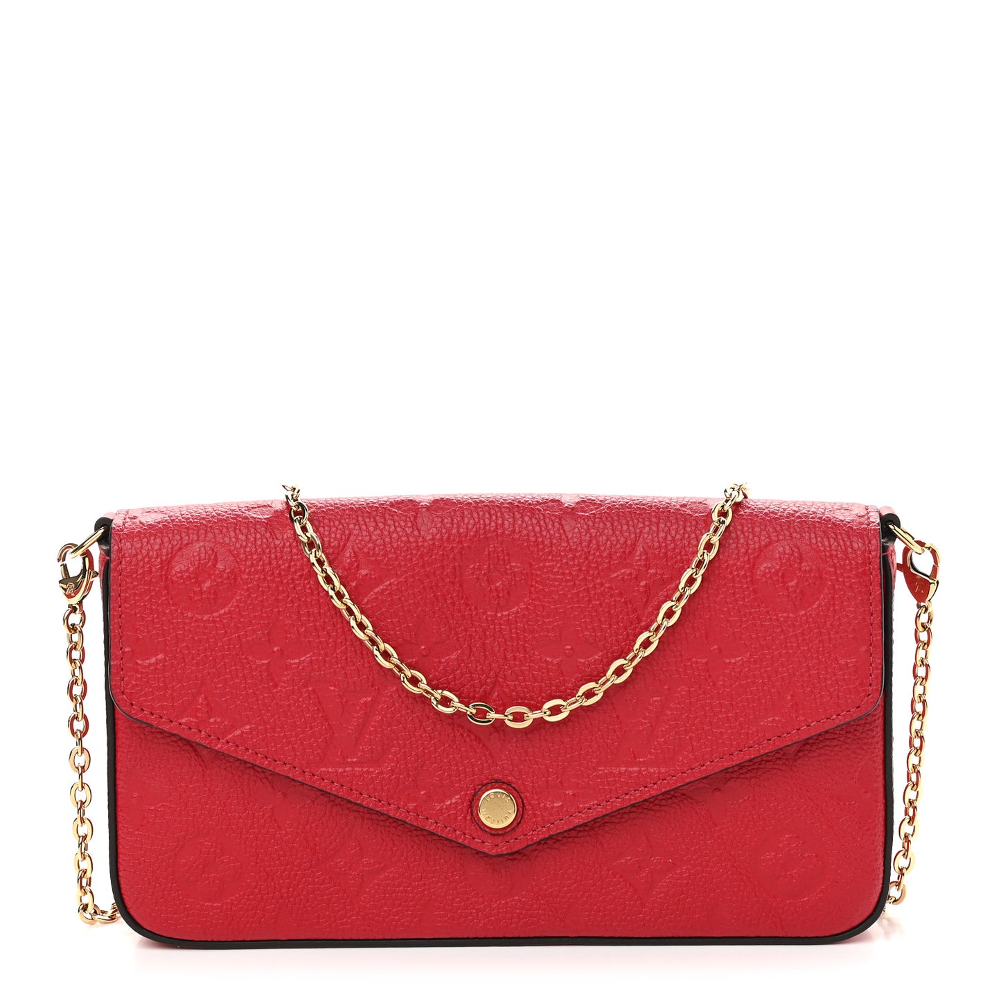 Empreinte Pochette Felicie Chain Wallet Scarlet