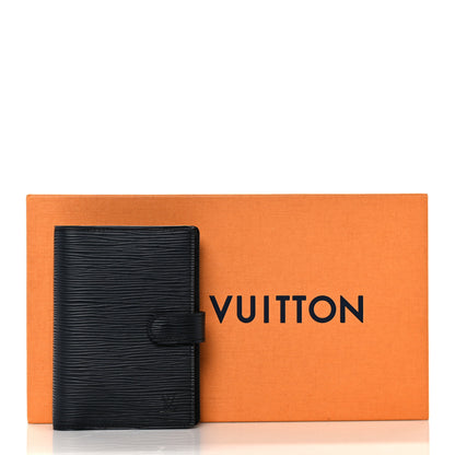 Louis Vuitton Epi Small Ring Agenda Cover Black 8 of 8