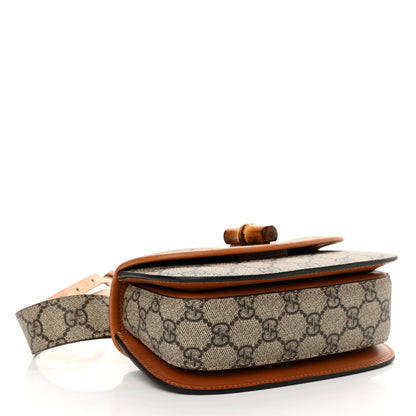 Gucci GG Supreme Monogram Web Bamboo Mini 1947 Belt Bag 80 32 Beige 4 of 12