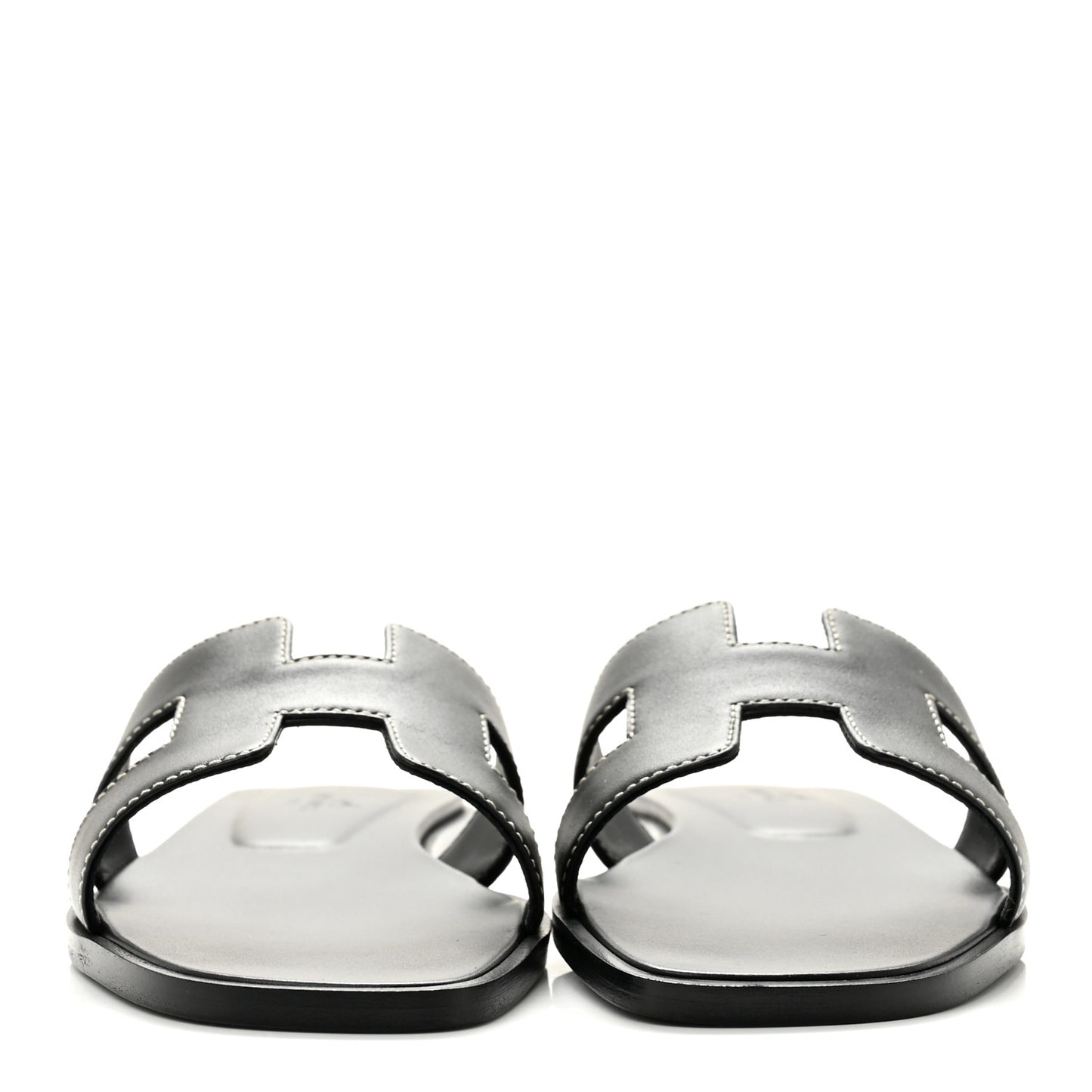 Box Calfskin Oran Sandals 36 Black