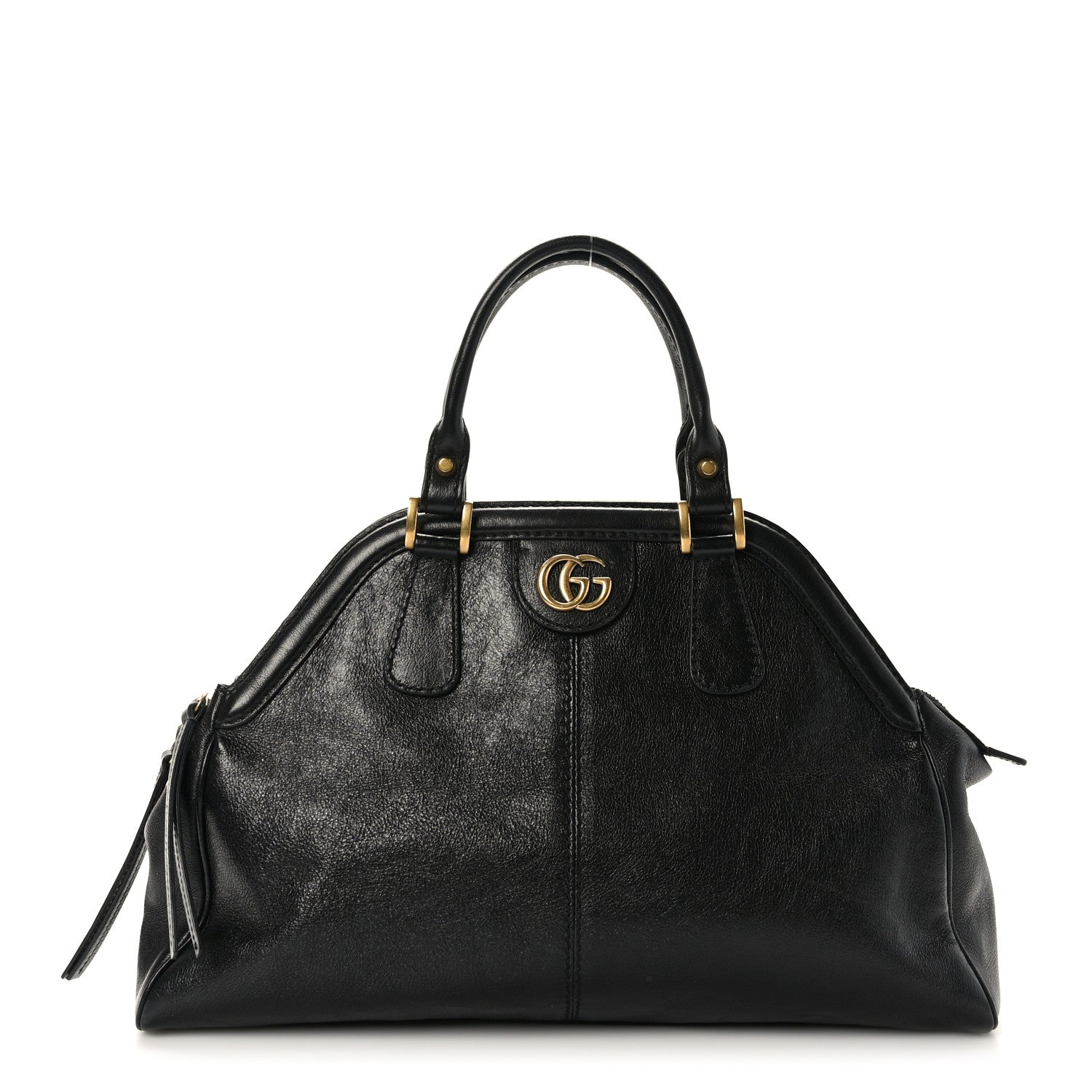 Gucci Calfskin Medium Re(Belle) Top Handle Bag Black 1 of 9