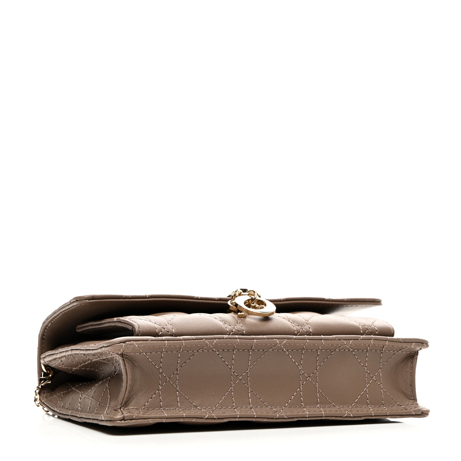 Christian Dior Lambskin Cannage Chain My Dior Daily Chain Pouch Warm Taupe 4 of 10