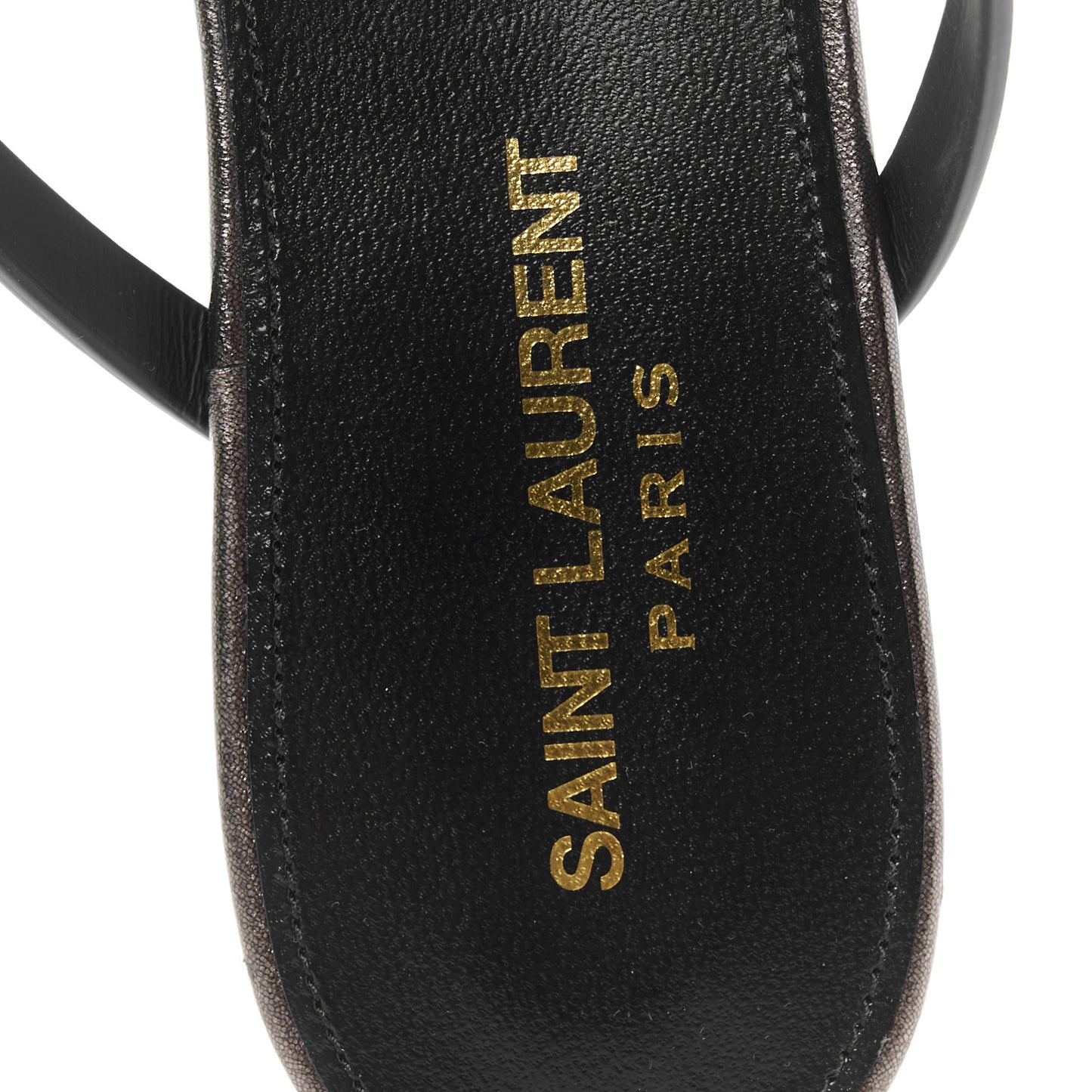 Calfskin Cassandra Monogram Sandals 38 Metal Walnut