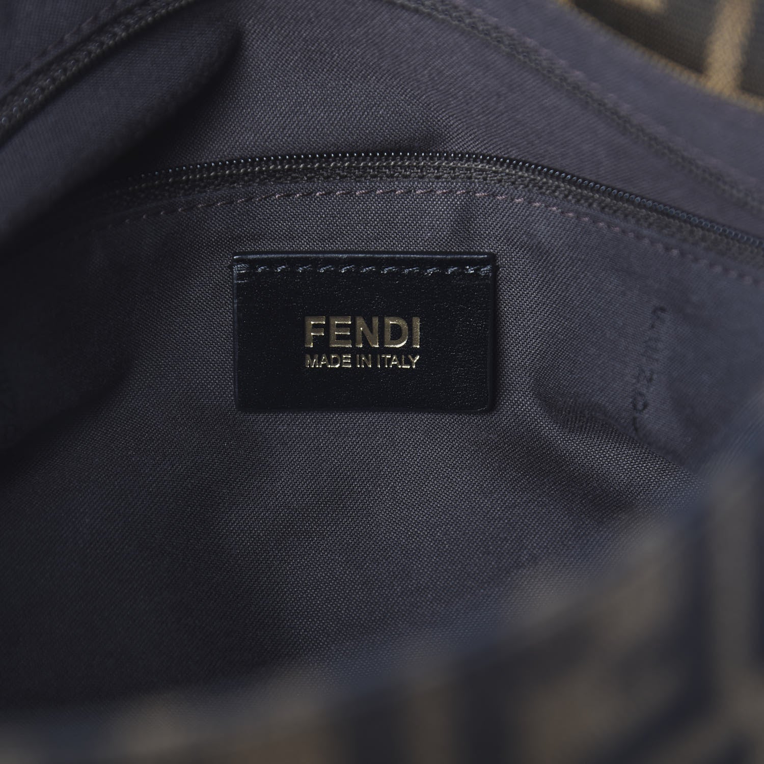Fendi Zucca Vitello Elite Shoulder Bag Tobacco 6 of 8