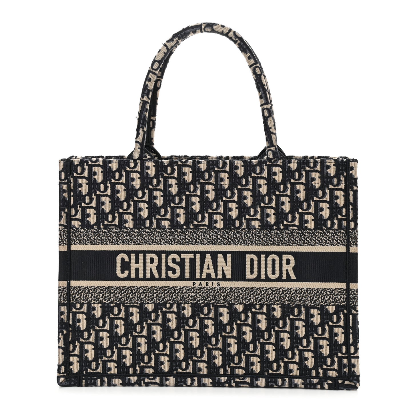Oblique Medium Book Tote Blue Multicolor