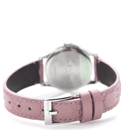 Gucci Stainless Steel Calfskin 27mm G-Timeless Quartz Watch Pink 4 of 8