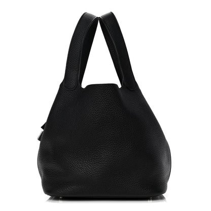 Hermes Taurillon Clemence Picotin Lock 22 MM Black 1 of 4