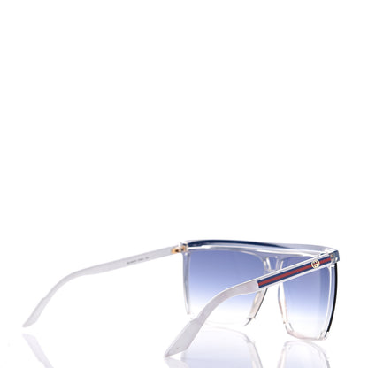 Gucci Shield Sunglasses GG 3554/S Blue White 4 of 8