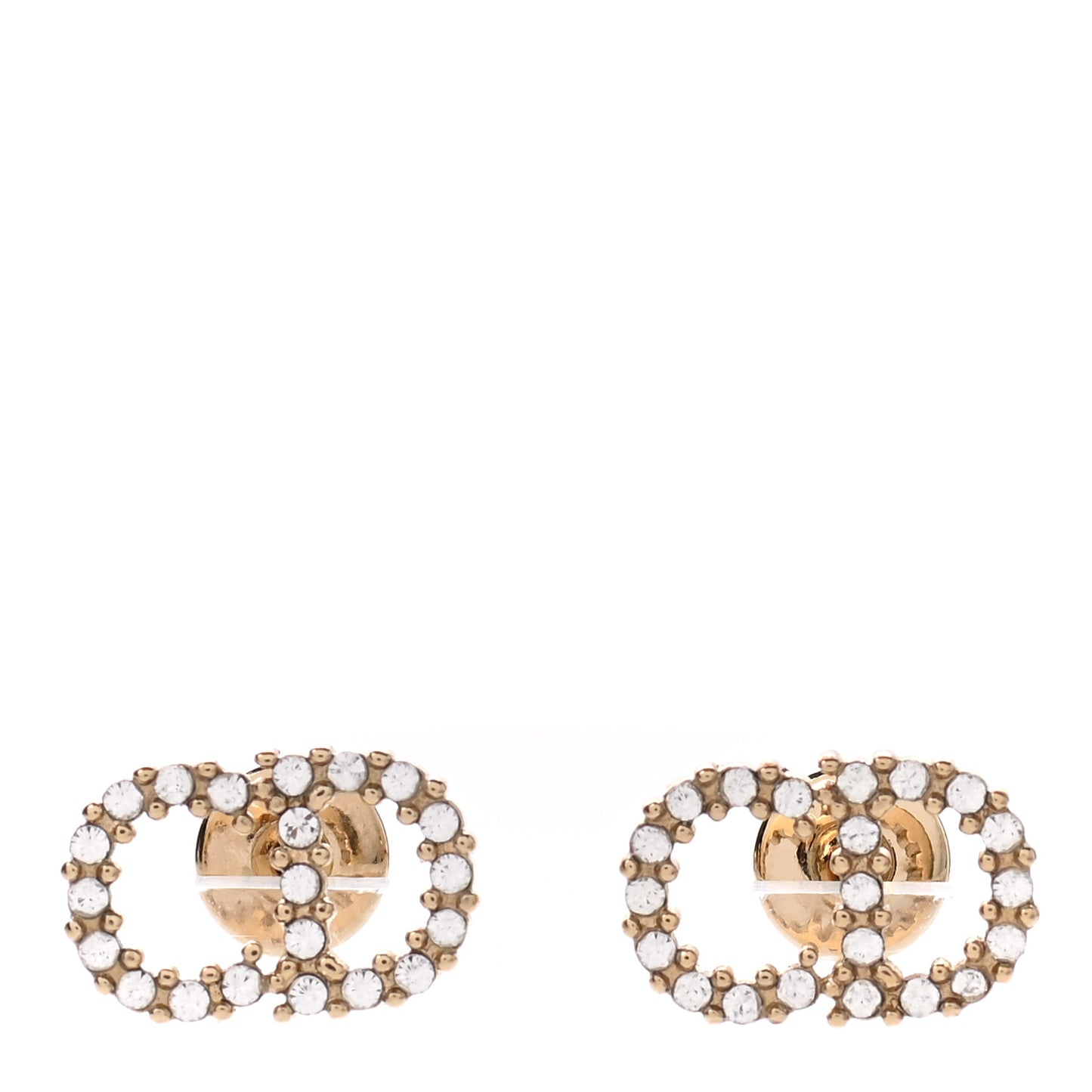 Crystal Clair D Lune Earrings Gold