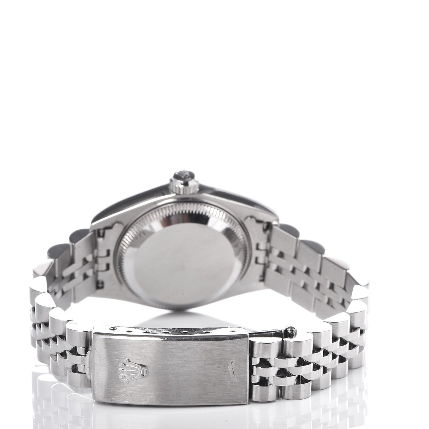 Stainless Steel 18K White Gold Blue Sapphire 26mm Oyster Perpetual Datejust Watch Silver 79174