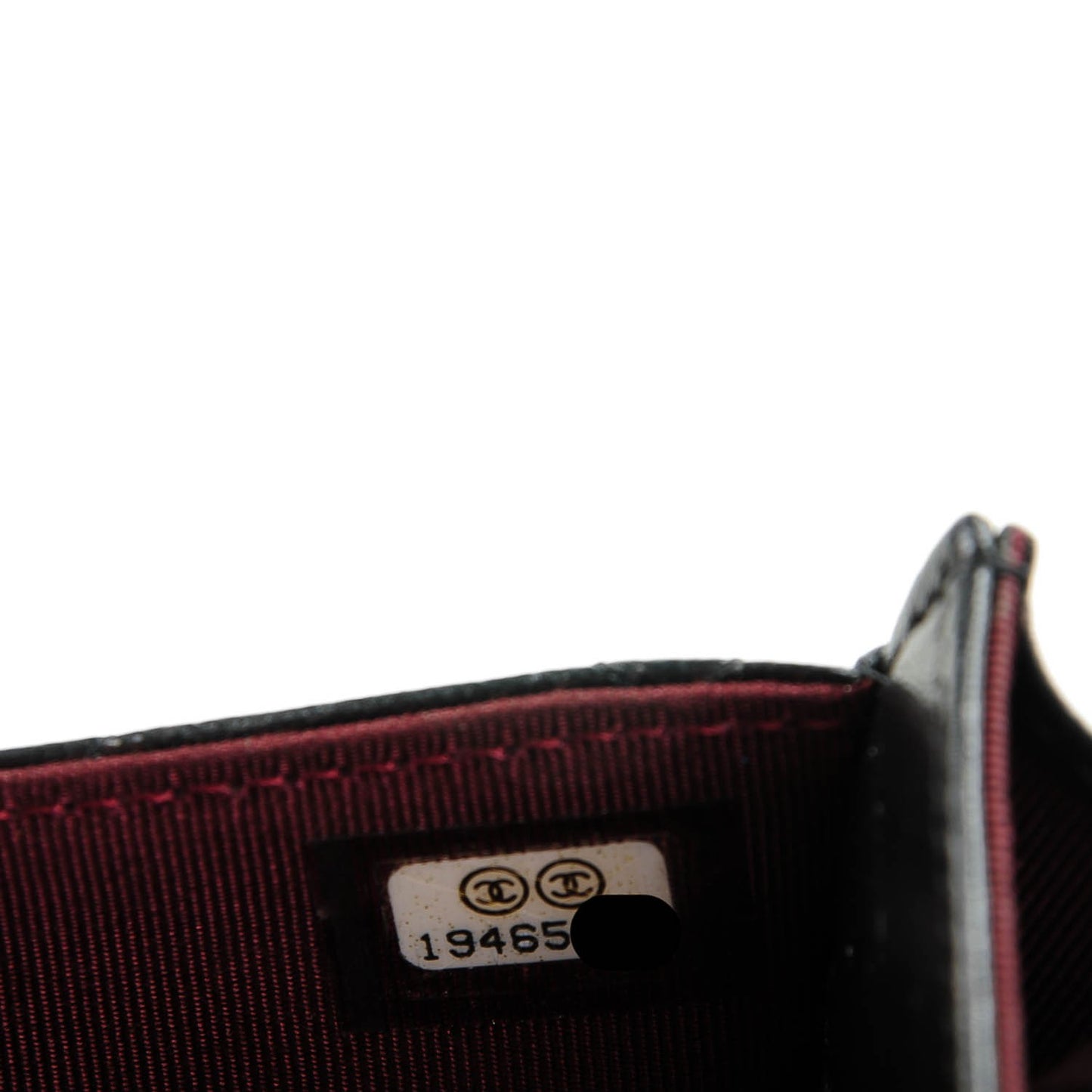 Lambskin Quilted Small Flap Wallet Black