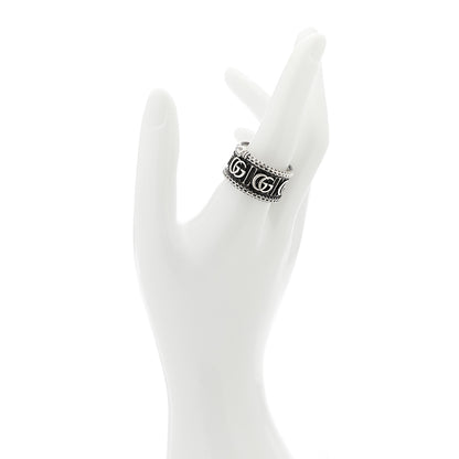 Gucci Sterling Silver GG Marmont Snake Band Ring 62 10 2 of 5