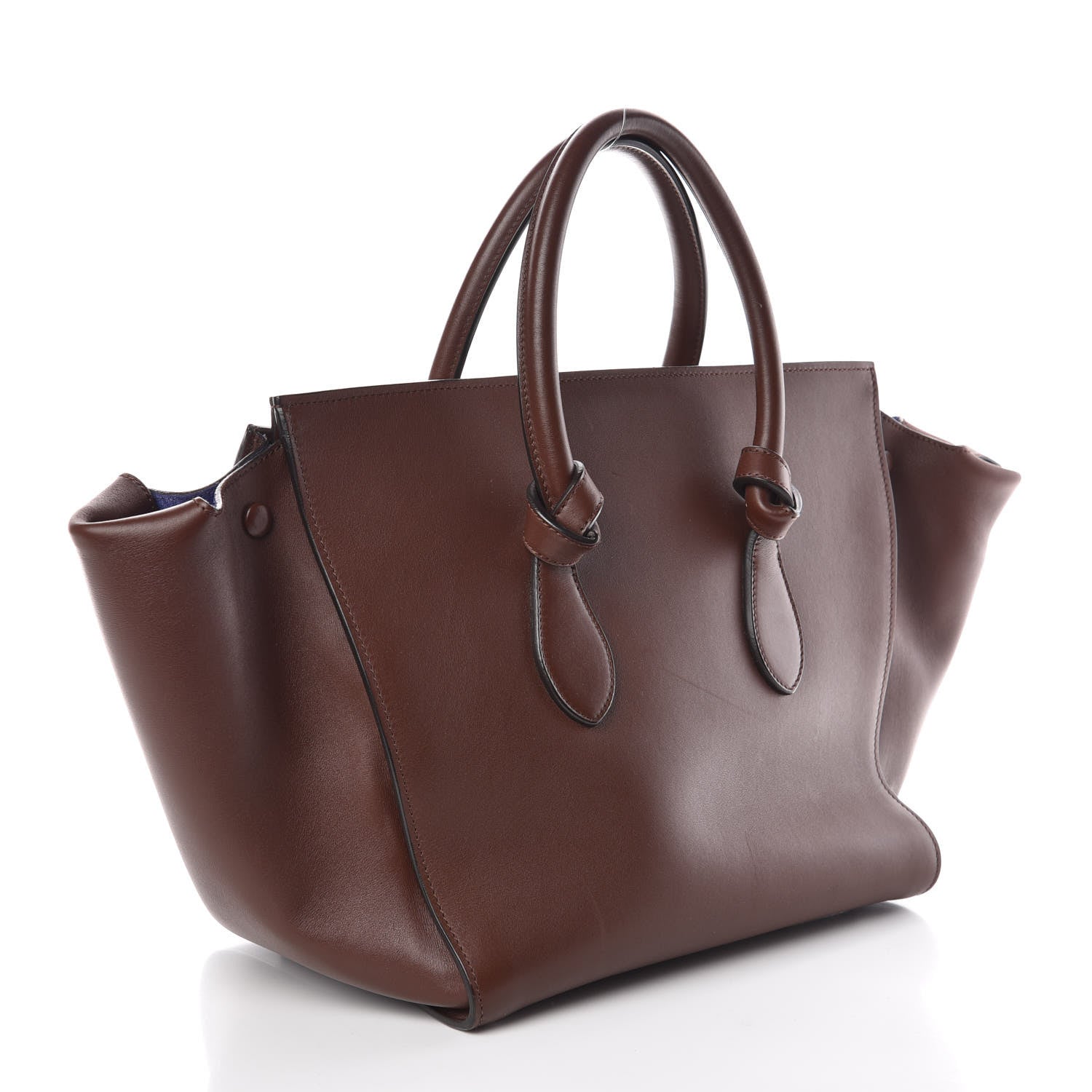 Celine Natural Calfskin Small Tie Knot Tote Acajou 3 of 9