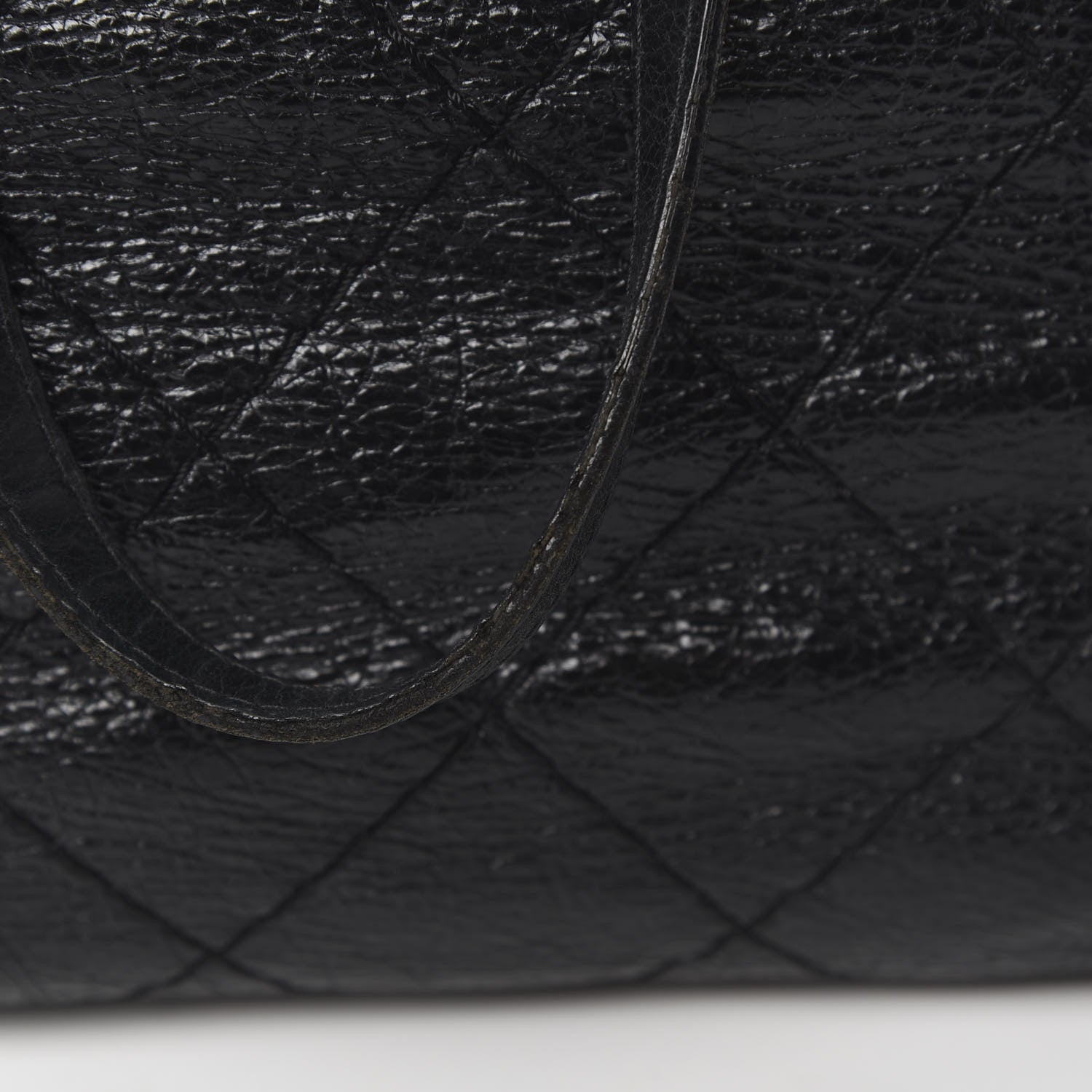 Chanel Glazed Calfskin Large On The Road Tote Black 17 of 17