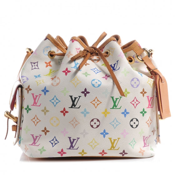 Monogram Multicolor Petit Noe White