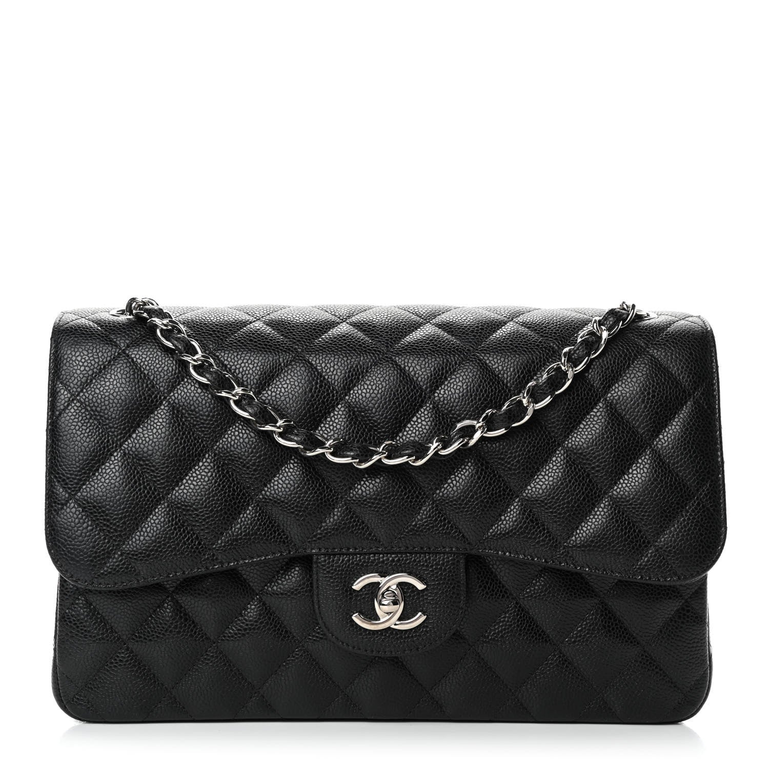 Chanel Caviar Quilted Jumbo Double Flap Black 1 of 4