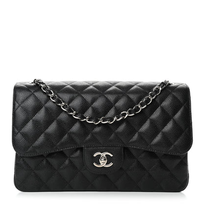 Chanel Caviar Quilted Jumbo Double Flap Black 1 of 4