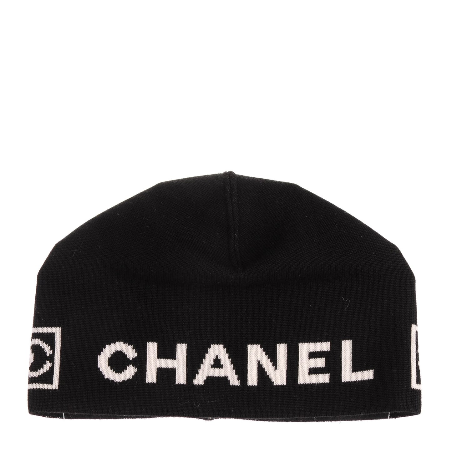 Merino Wool CC Beanie Hat Black