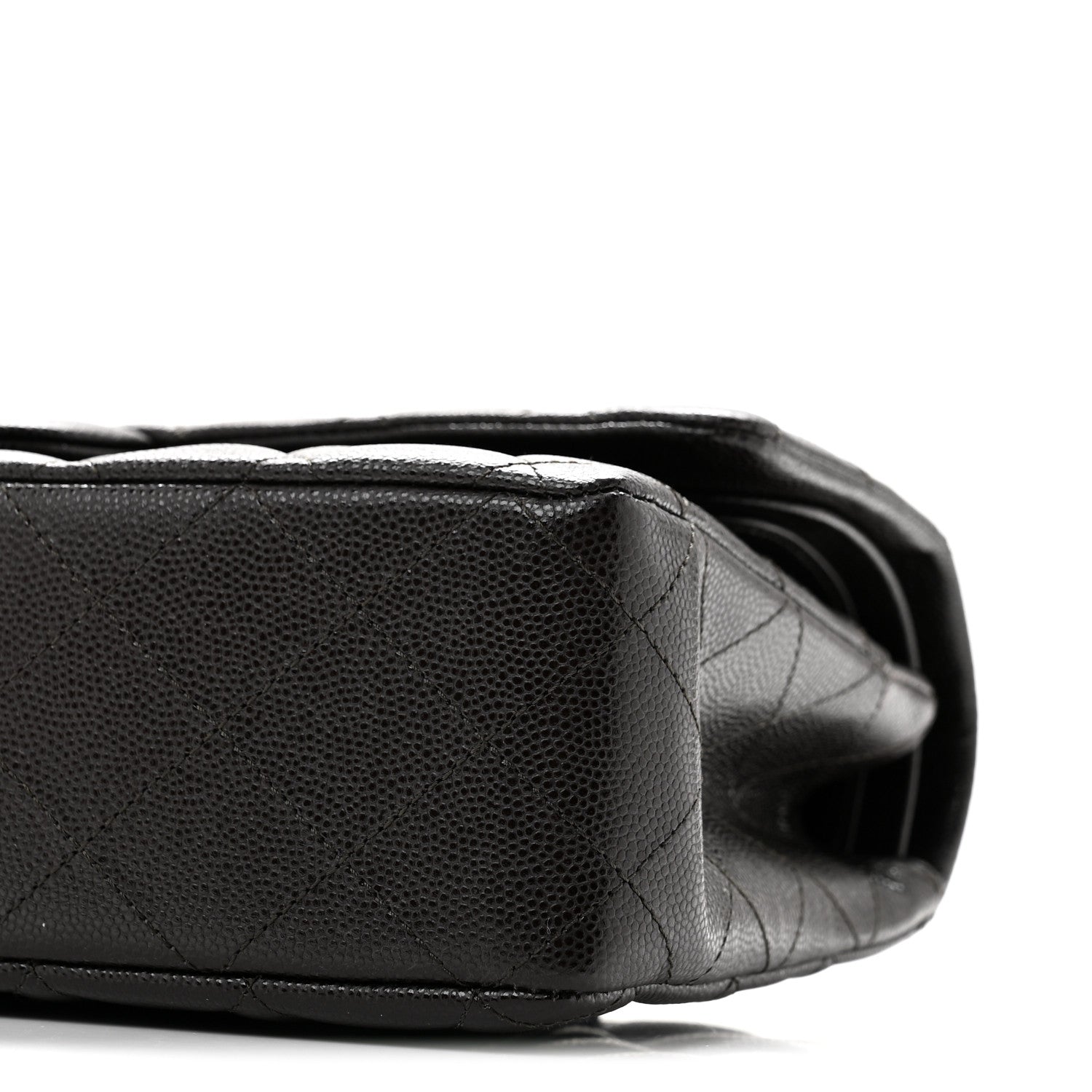 Chanel Caviar Quilted Medium Double Flap Brown 10 of 11
