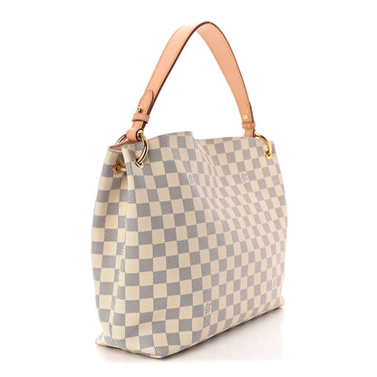 Louis Vuitton Damier Azur Graceful PM Rose Ballerine 3 of 10