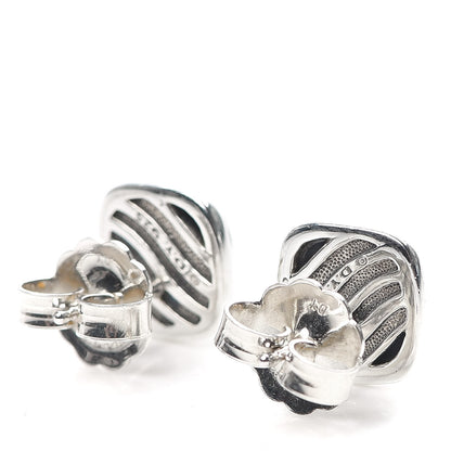 David Yurman Sterling Silver Hampton Blue Topaz 5mm Cable Classics Stud Earrings 3 of 5