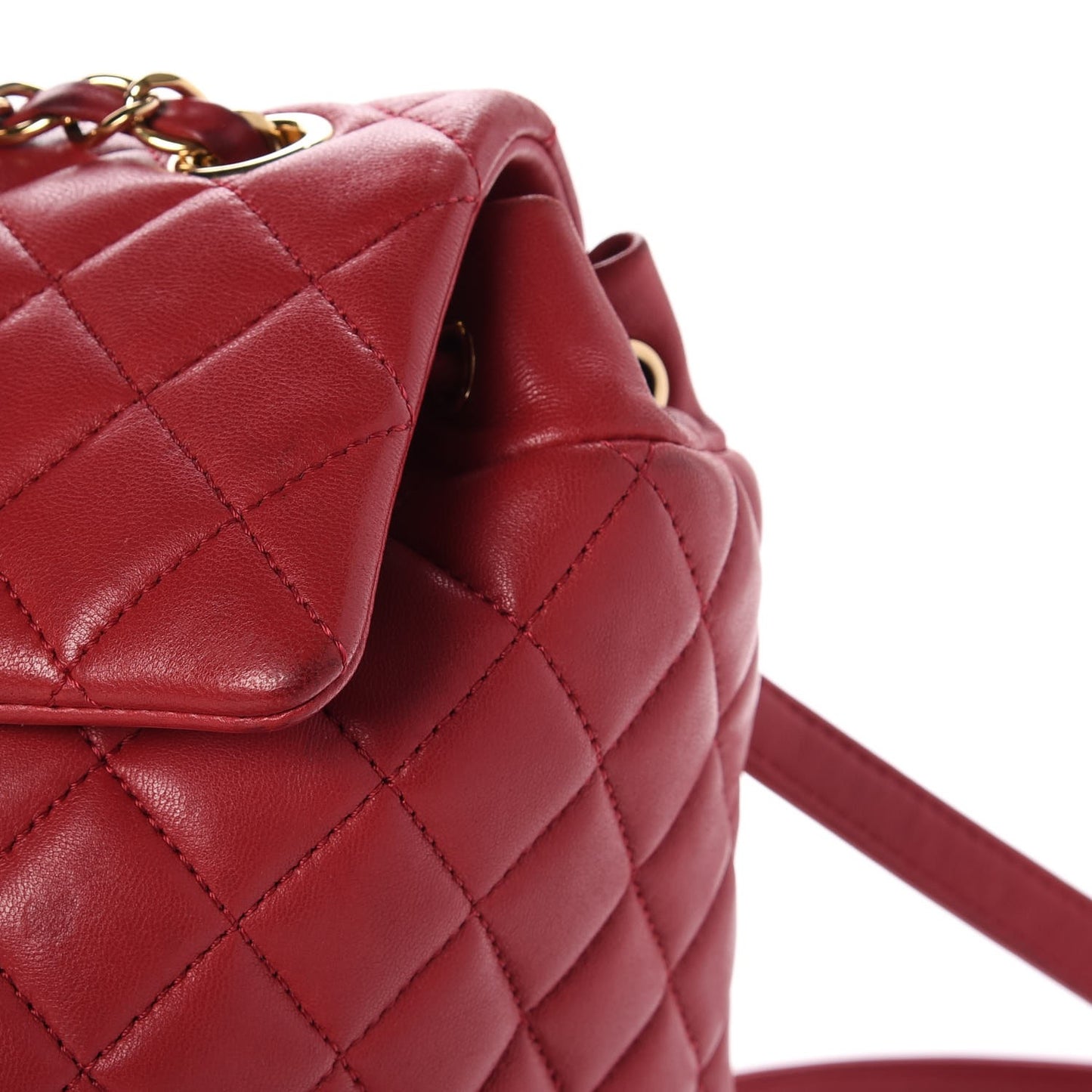 Lambskin Quilted Small Urban Spirit Backpack Dark Pink