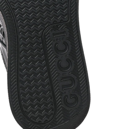Gucci Calfskin GG Tennis Embossed Perforated Mens Interlocking G 55mm Sneakers 8 Black 6 of 10
