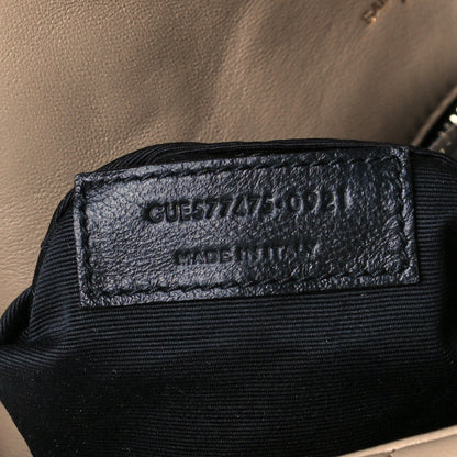 Saint Laurent Lambskin Quilted Medium Loulou Puffer Monogram Chain Satchel Dark Beige 8 of 11