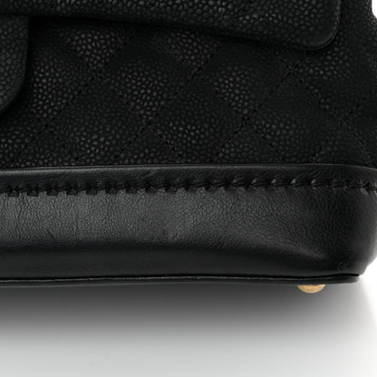 Chanel Iridescent Grained Calfskin Medium Globe Trotter Flap Black 14 of 15