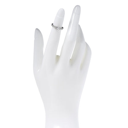 Cartier Platinum Diamond .35ct 1895 Solitaire Engagement Ring 45 3.25 2 of 8
