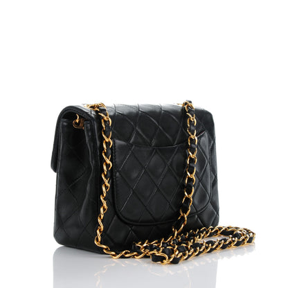 Chanel Lambskin Quilted Mini Square Flap Black 3 of 8