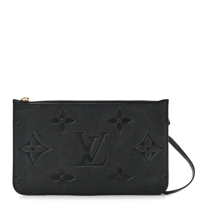 Louis Vuitton Empreinte Monogram Giant Neverfull MM Pochette Black 1 of 8