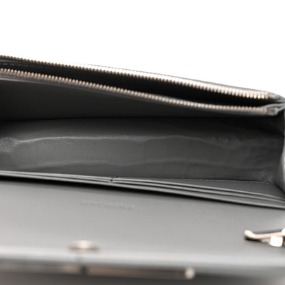 Balenciaga Extra Supple Calfskin Crocodile Embossed Gossip Chain Bag XS Grey 5 of 11