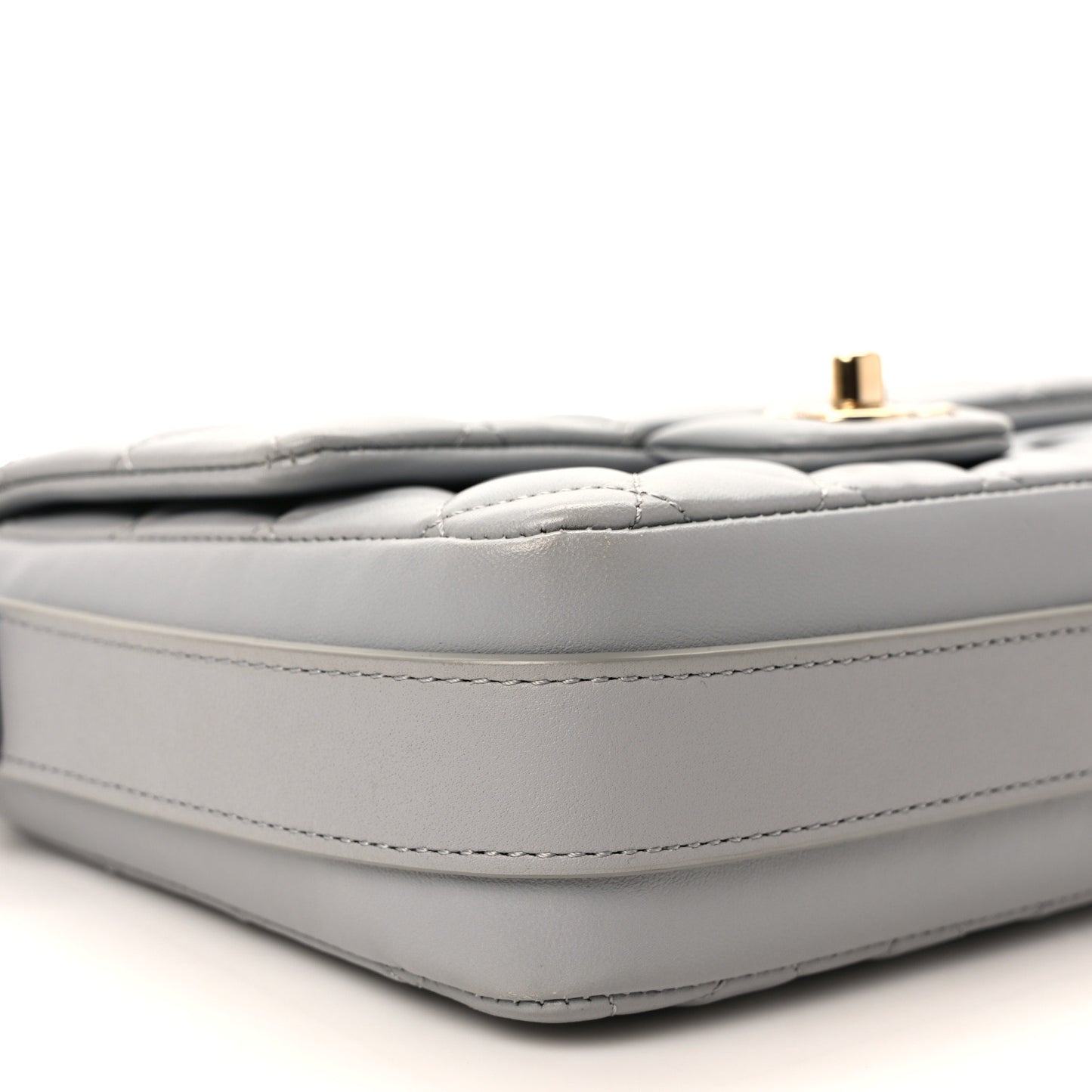 Calfskin Quilted Bolero De Chanel Flap Bag Grey