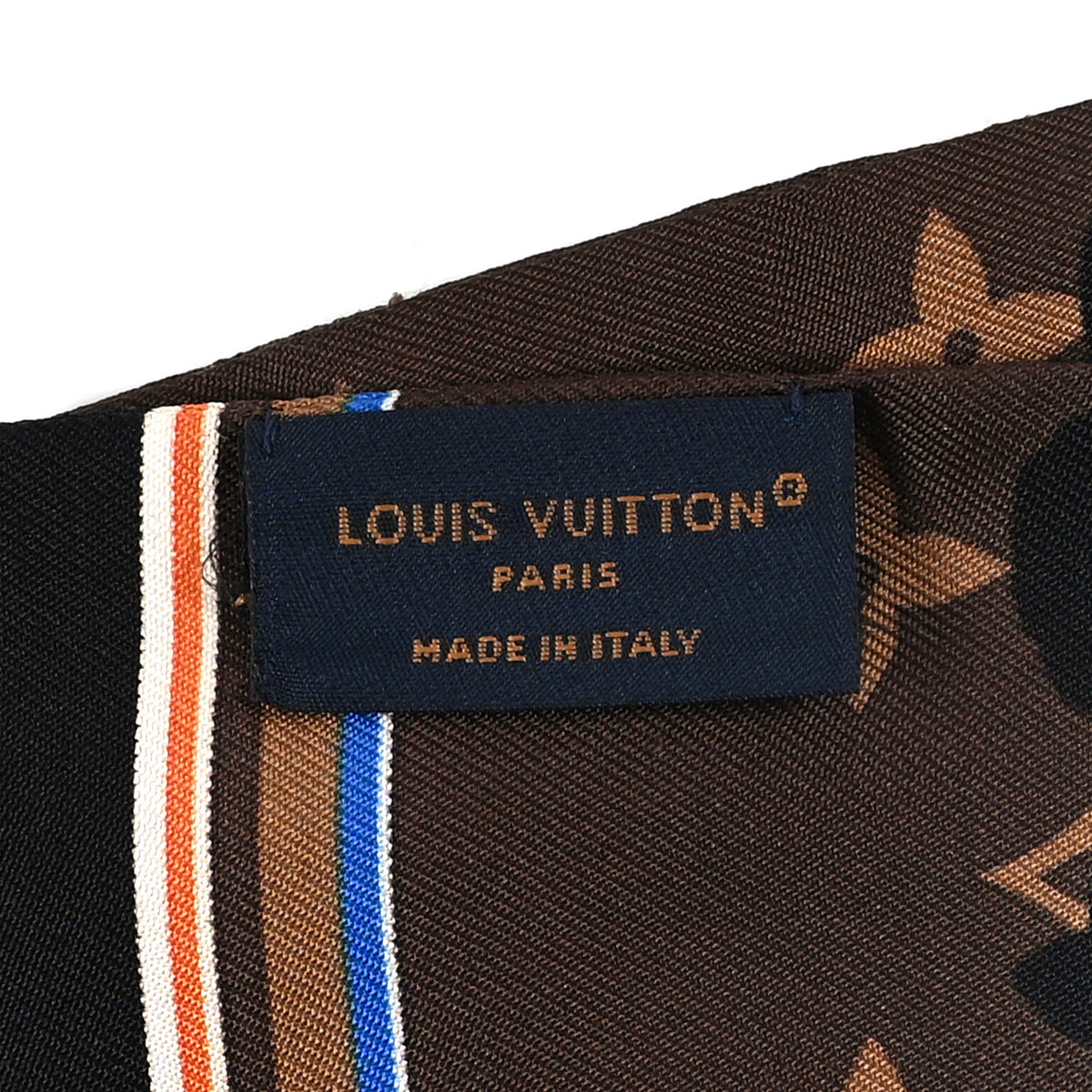 Louis Vuitton Silk Monogram Dandy Confidential Bandeau Brown Multicolor 3 of 3