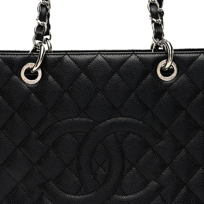 Chanel Caviar Quilted Grand Shopping Tote GST Black 8 of 11