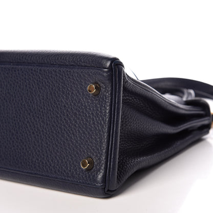 Hermes Taurillon Clemence Kelly Retourne 28 Bleu Nuit 8 of 37