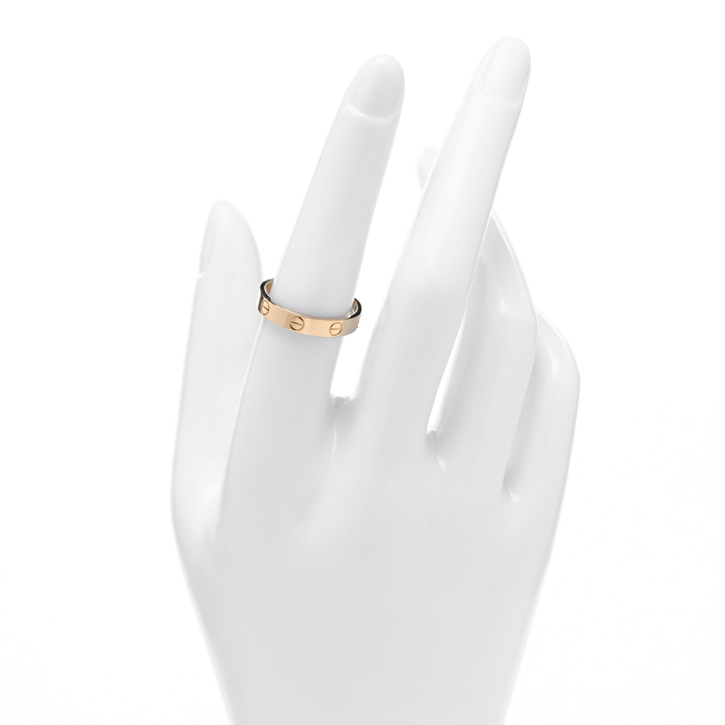 18K Yellow Gold 3.5mm LOVE Wedding Band Ring 55 7.25