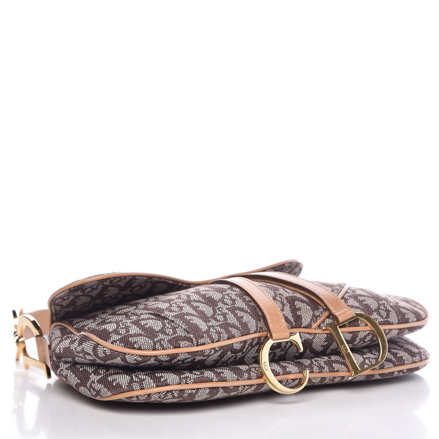 Monogram Double Saddle Bag Brown