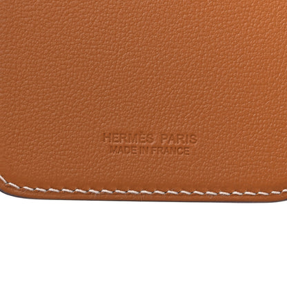 Hermes Swift Embroidered Walrus MagSafe Card Holder Gold 4 of 7