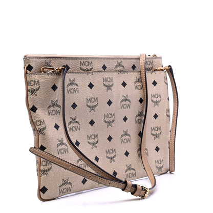 MCM Visetos Crossbody Pouch Beige 2 of 5